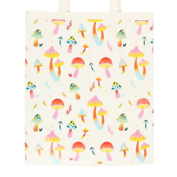 Something Different Funky Fungi Sieni Polycotton Kangaskassi