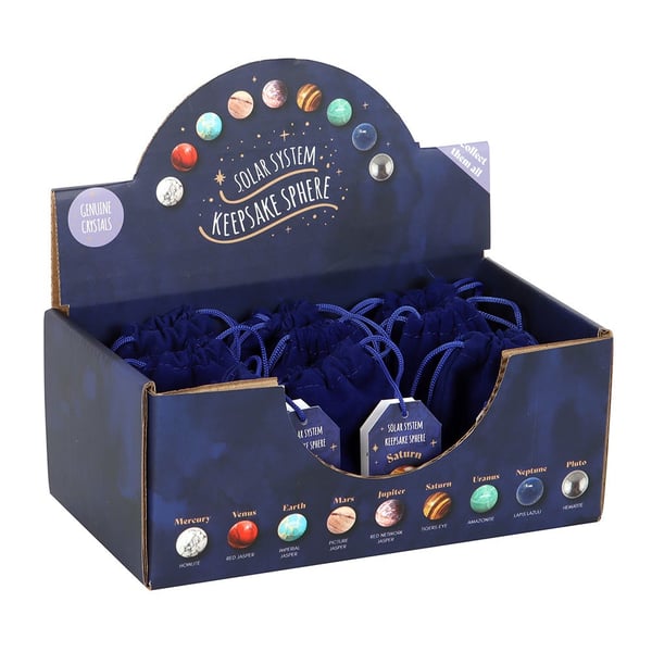 Something Different Ädelsten Solsystem Dekorativt Kristallset (18-pack)