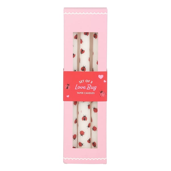 Something Different Love Bug Ladybird Taper Candle (Pack of 3)