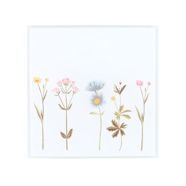 Something Different Glass Floral Coasters (Pack of 4)