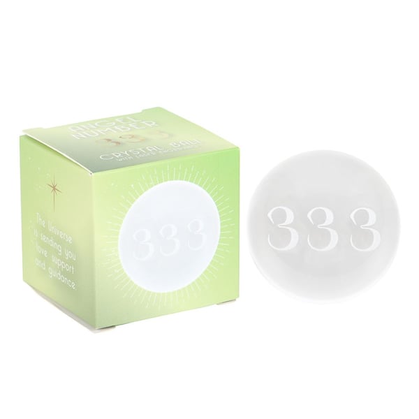 Something Different 333 Angel Number Crystal Ball