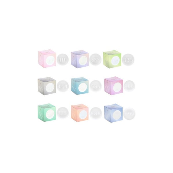 Something Different Angel Number Crystal Ball Set (Pack of 9)