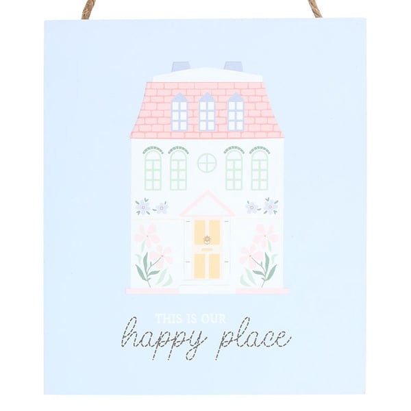 Something Different This Is Our Happy Place Hanging Sign