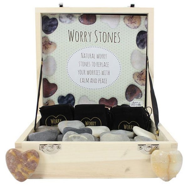 Something Different Heart Worry Stones (Box Of 36)