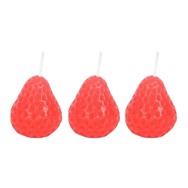Something Different Strawberry Candles (Pack of 3)