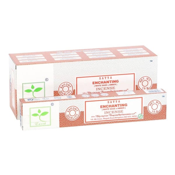 Satya Enchanting Earth Incense Sticks (Pack of 6)