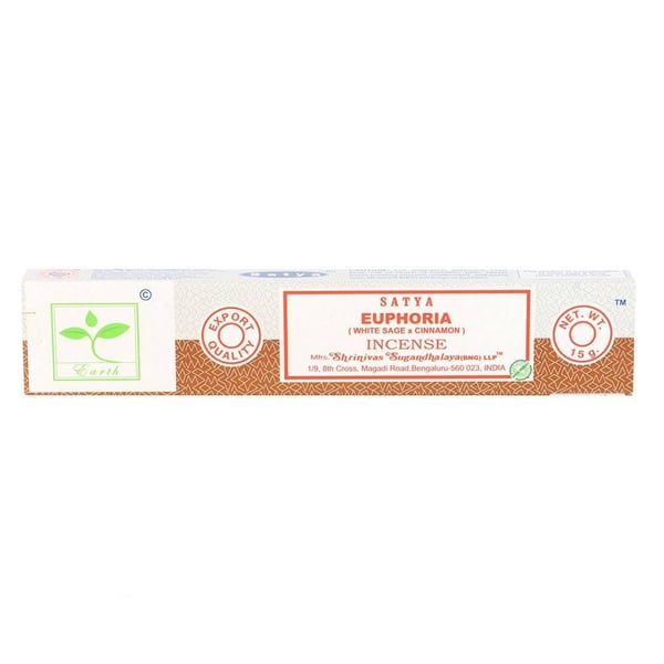 Satya Euphoria Earth Incense Sticks (Pack of 6)
