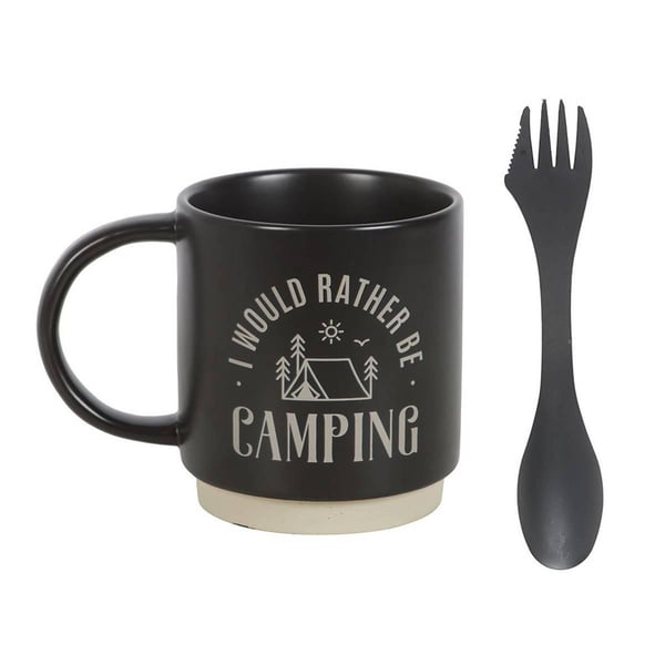 Something Different I Would Rather Be Camping 3-i-1 Muggset