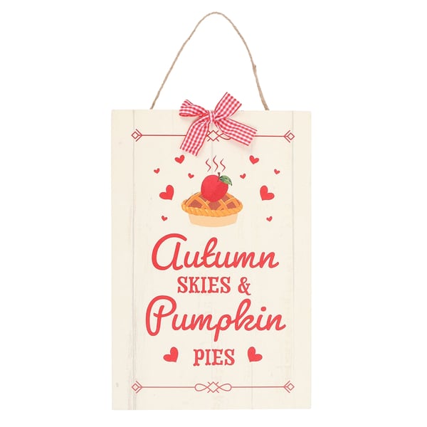 Something Different Autumn Skies & Pumpkin Pies Hanging Sign