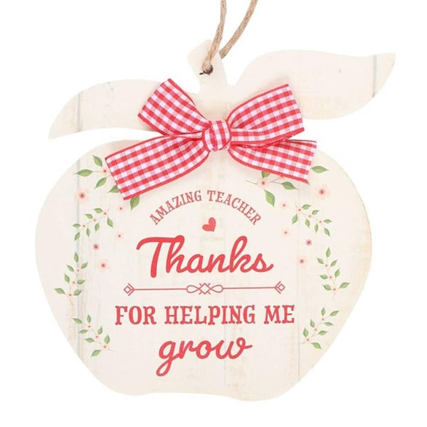 Something Different Thanks For Helping Me Grow Apple Hanging Decoration
