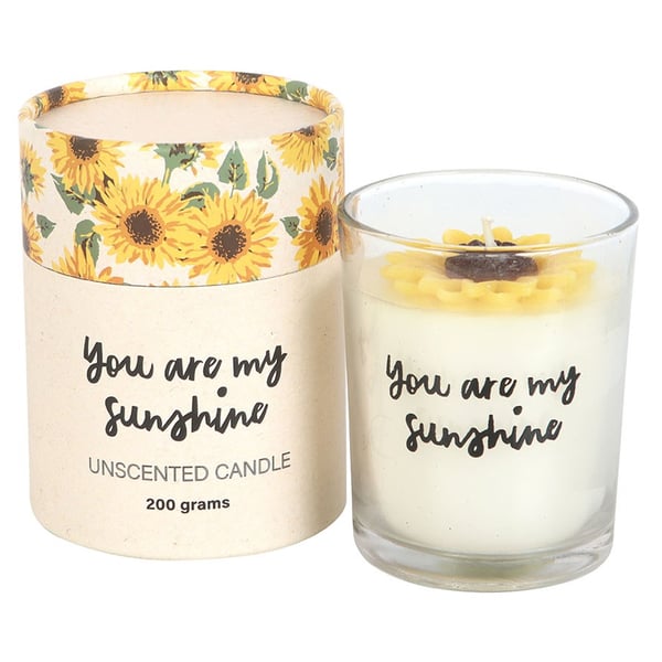 Something Different You Are My Sunshine Sunflower Candle