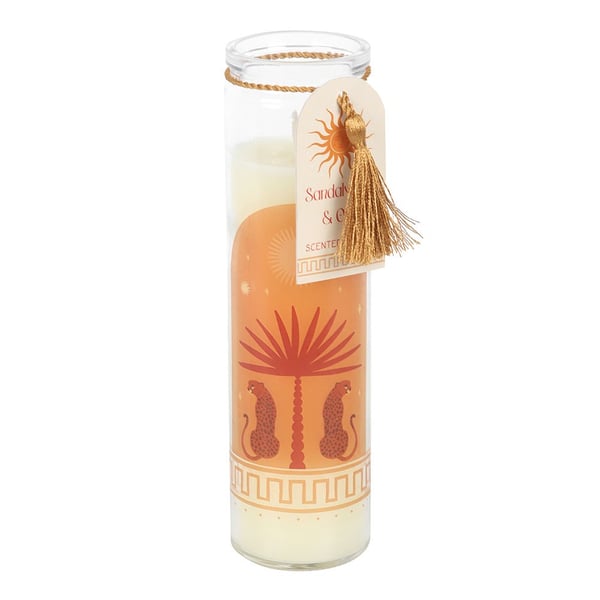 Something Different Sandalwood & Oud Leopard Palm Tube Candle