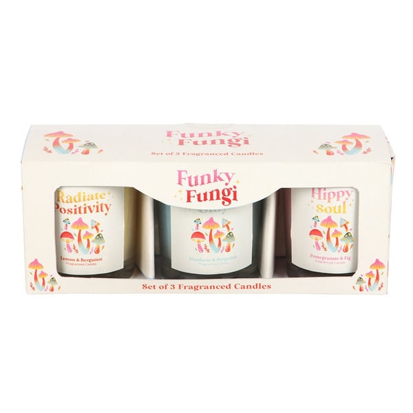 Something Different Funky Fungi Mushroom Votive Candles (Pack of 3)