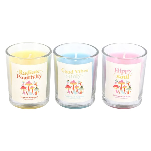Something Different Funky Fungi Mushroom Votive Candles (Pack of 3)