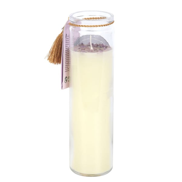 Something Different Selene Amethyst Crystal Tube Candle