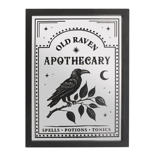Something Different Old Raven Apotek Spegelväggkonst