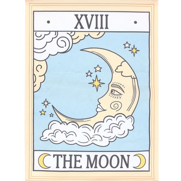 Something Different The Moon Vintage Tarot Väggbonad