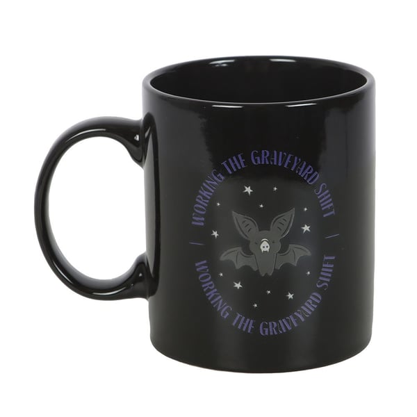 Something Different Working The Graveyard Shift Bat 450ml Mugg