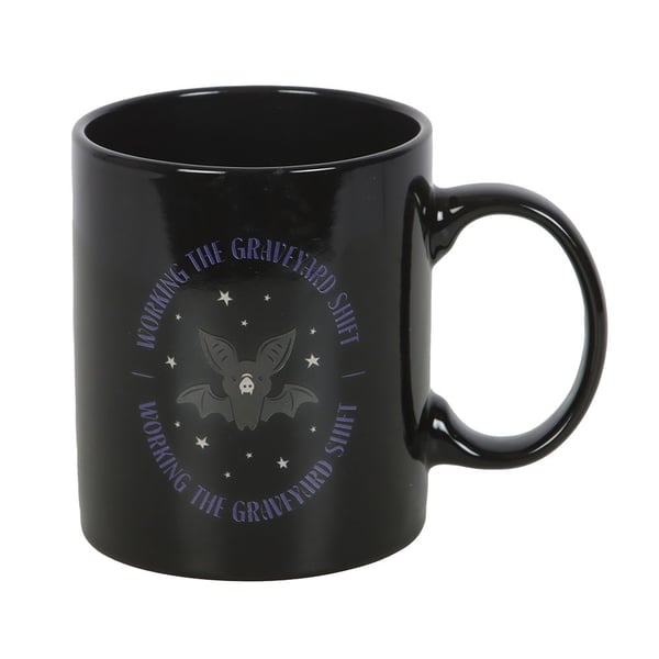 Something Different Working The Graveyard Shift Bat 450ml Mugg