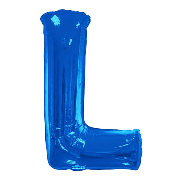 Kaleidoscope 34 Inch Foil Letter Blue Balloon