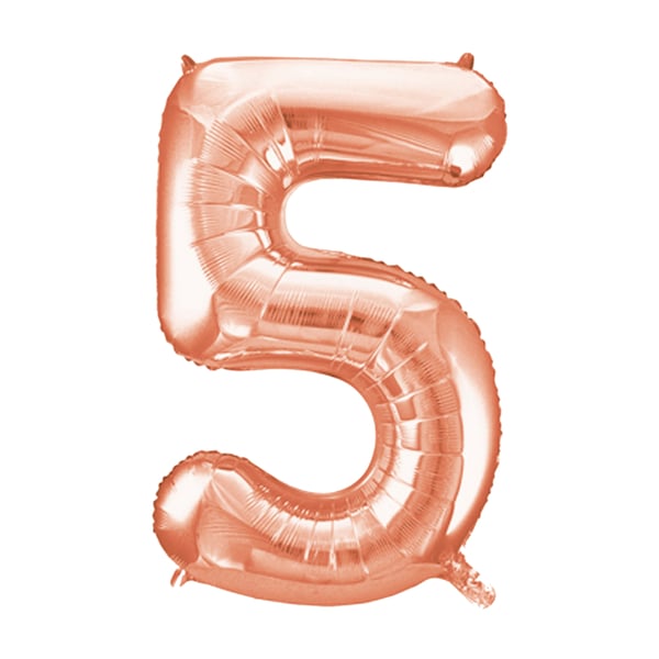 Unique Party 34 Inch Rose Gold Supershape Number Foil Balloon
