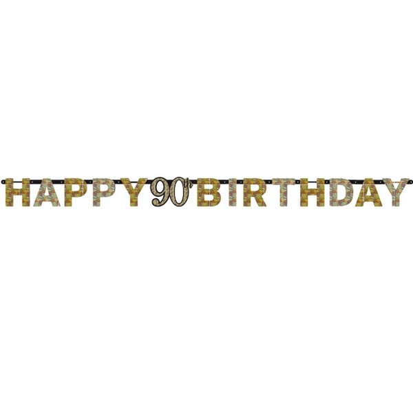 Amscan Prism Sparkling Celebration Milestone Birthday Letter Banner