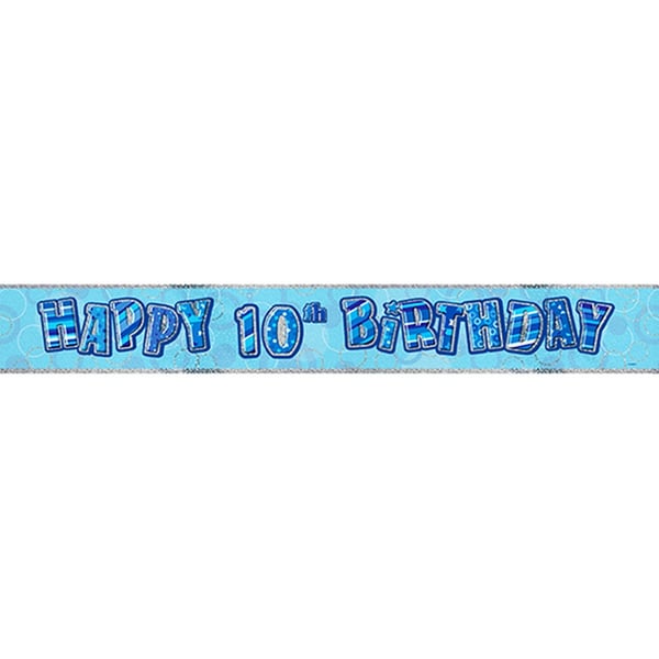 Unique Party Childrens Happy Birthday Glitz Foil Banner