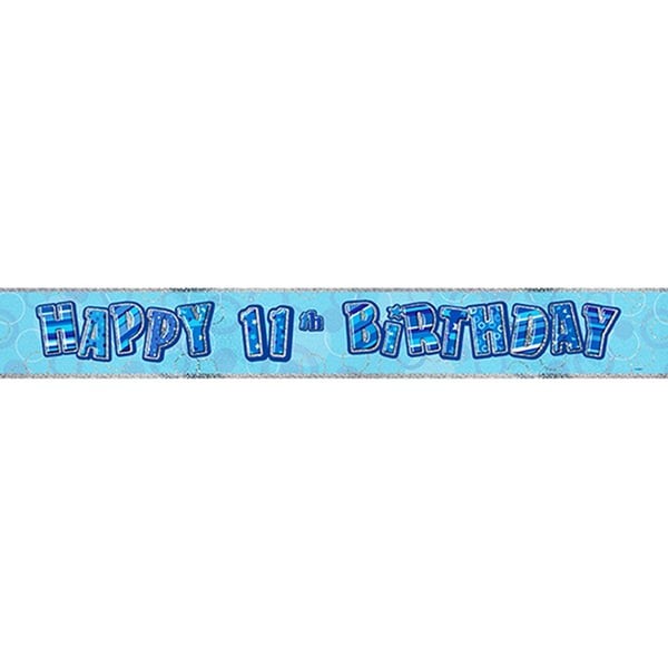 Unique Party Childrens Happy Birthday Glitz Foil Banner