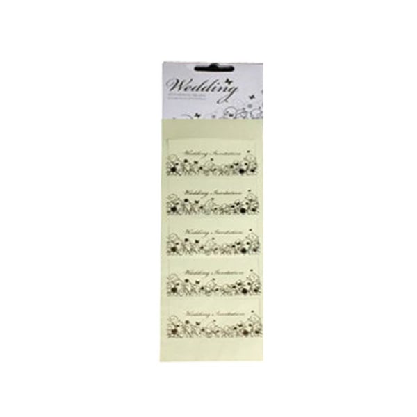 Sifcon 10 Wedding Invitations Tip-Ons - (12 Packs)