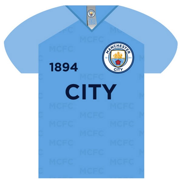 Manchester City FC Shirt Shaped Sign
