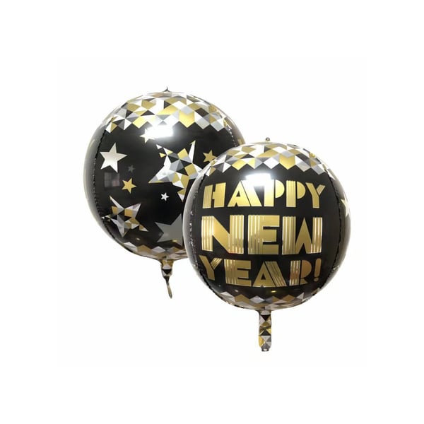 Realmax Round New Year 4D Balloon