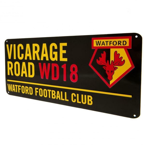 Watford FC Vicarage Road WD18 Street Sign