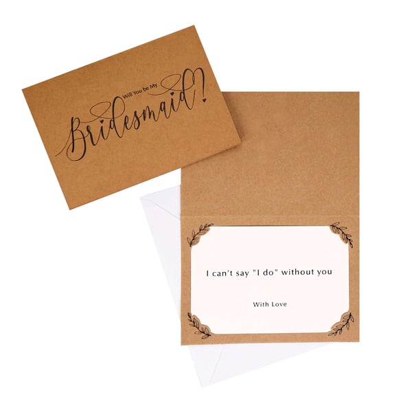 Neviti Hearts & Krafts Bridesmaid Invitations (Pack Of 3) Neviti Hearts & Krafts Bridesmaid Invitations (Pack Of 3)