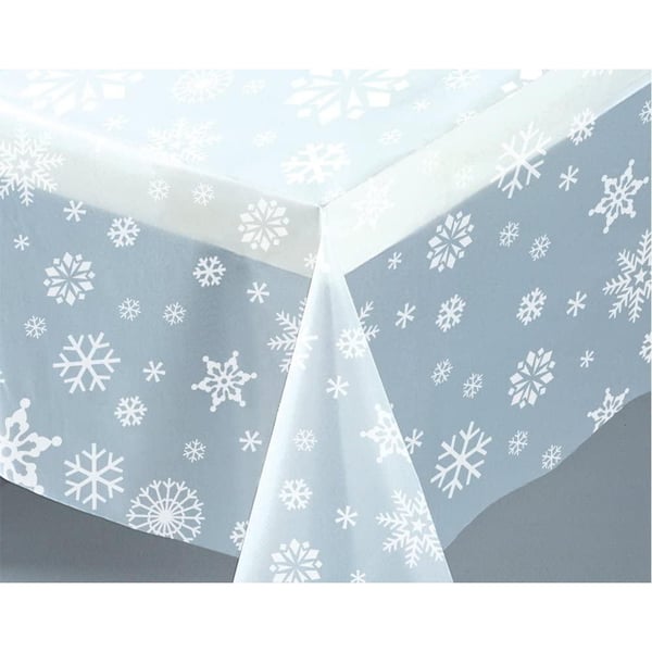 Unique Party Plastic Snowflake Party Table Cover