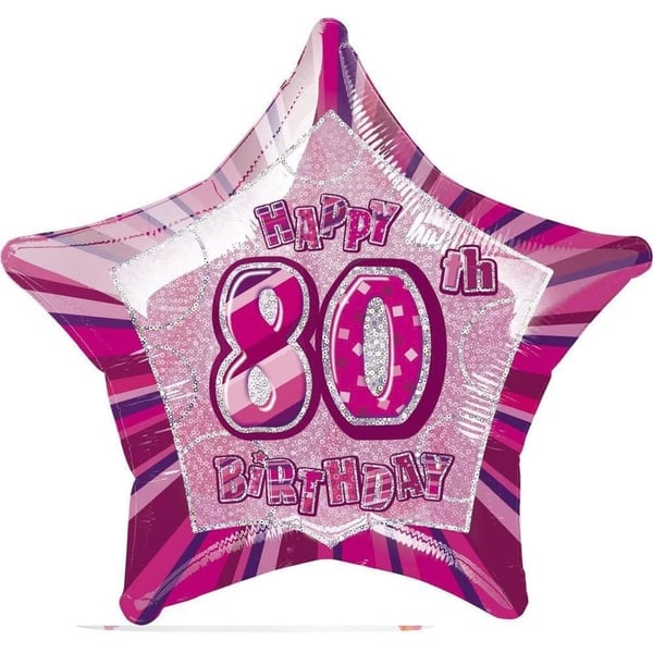Unique Party Glitz 80th Foil Balloon Unique Party Glitz 80th Foil Balloon