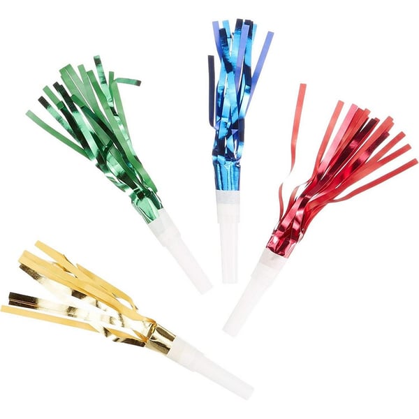 Unique Party Fringe Noisemaker (Pack of 8)