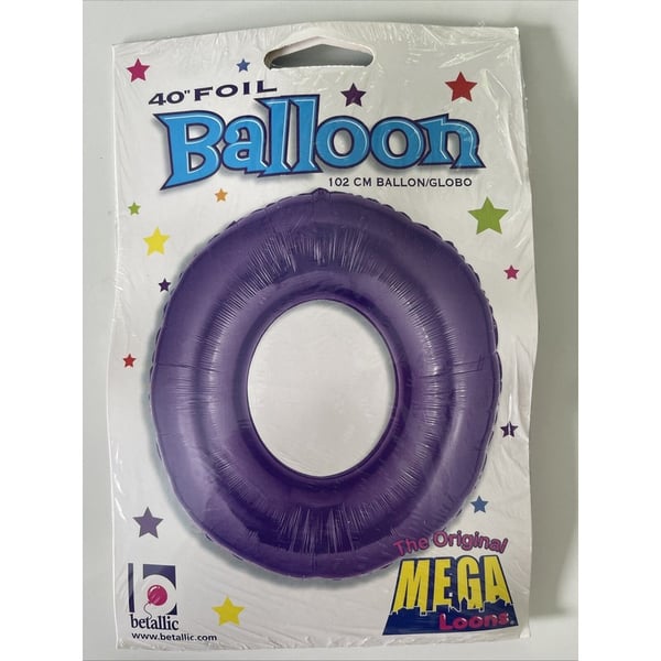 Betallic Number 0 Glitz Balloon