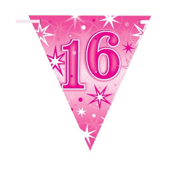 Qualatex Sparkle 16th Birthday Bunting Qualatex Sparkle 16th Birthday Bunting