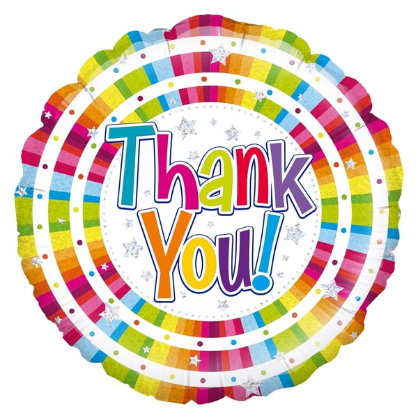 Oaktree Holographic Thank You Foil Balloon