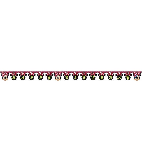 Disney Minnie Mouse Happy Birthday Banner