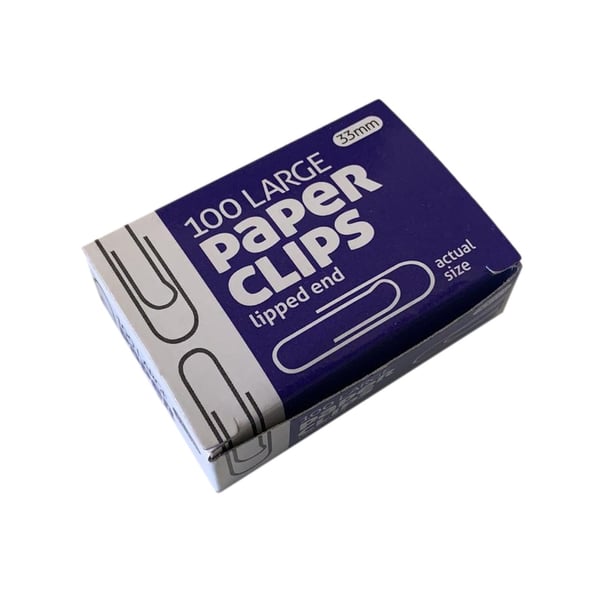 County Stationery Papirklemmer (pakke med 100 stk.)