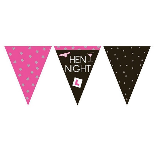 Creative Party Paper Triangle Hen Night Bunting