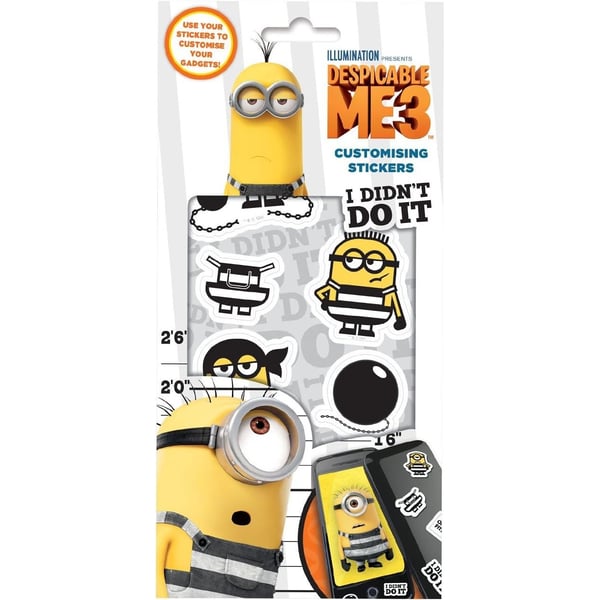 Despicable Me 3 Sæt med klistermærker