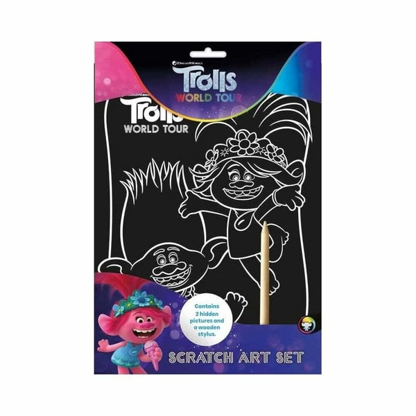Trolls Scratch Art Sheet