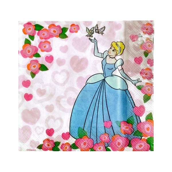 Disney Princess 2 Ply Cinderella Napkins (Pack of 20)