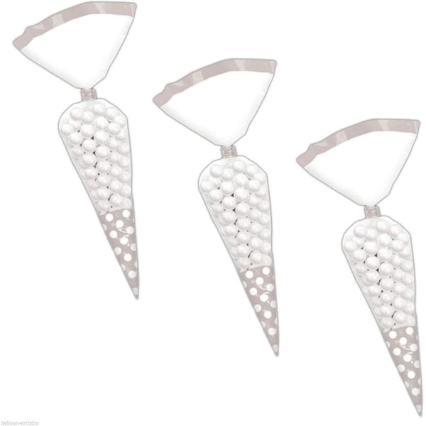 Amscan Polka Dot Cone Party Bags (Pack of 10)