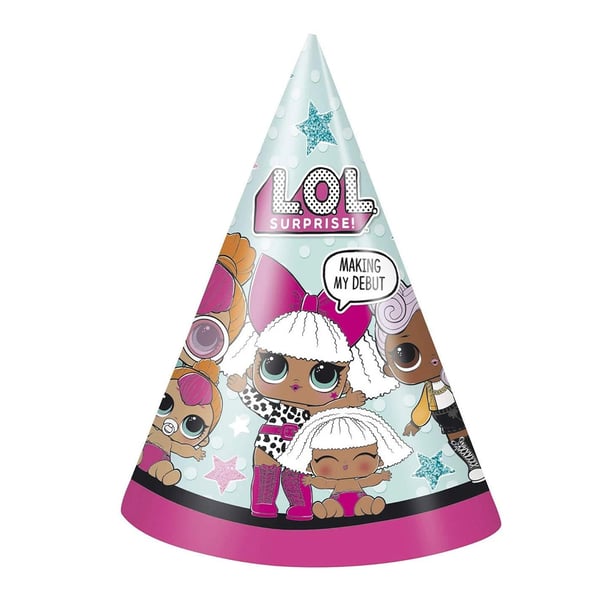 LOL Surprise Party Hats (Pack of 8)