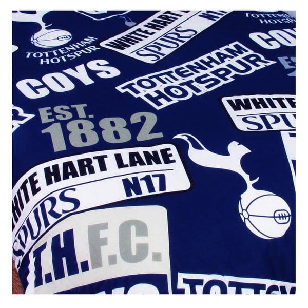 Tottenham Hotspur FC Childrens/Kids Official Patch Football Crest Duvet Set