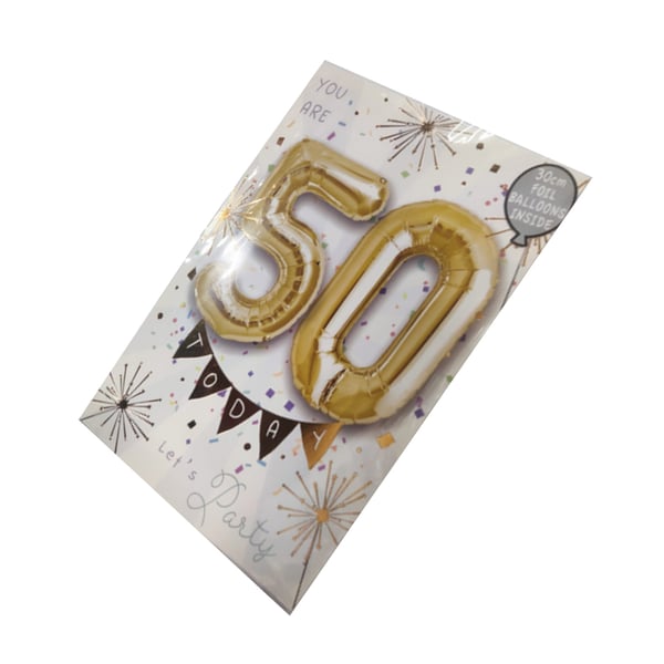 Sensations You Are 50 Today Foil Balloon