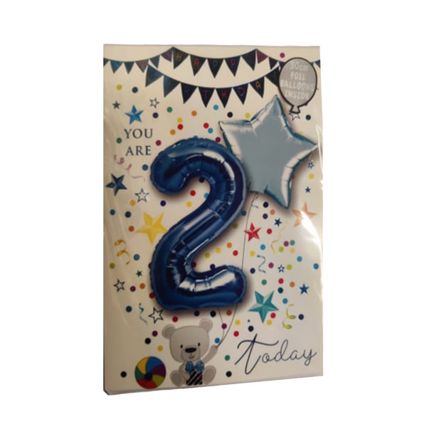 Sensations You Are 2 Today Star Foil Balloon (Pack of 2)